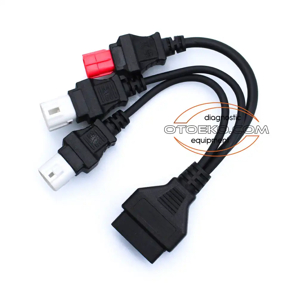 كابل ووصلة الفحص والتشخيص الصناعية Euro5 6 Pin + Yamaha 3 ve 4 Pin - Obd2 (Yamaha) عالية الاعتمادية - 8